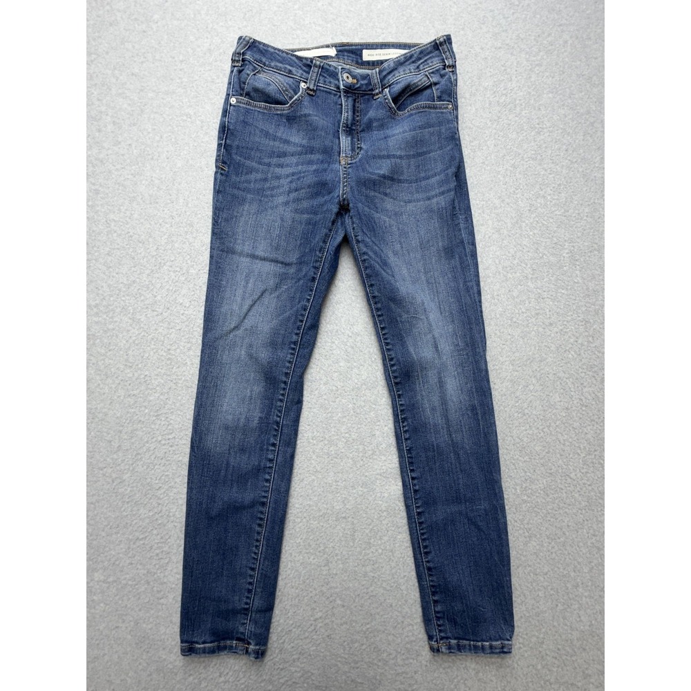 Pilcro And The Letterpress High Rise Jegging Jeans Womens 28‎ Blue Stretch Denim